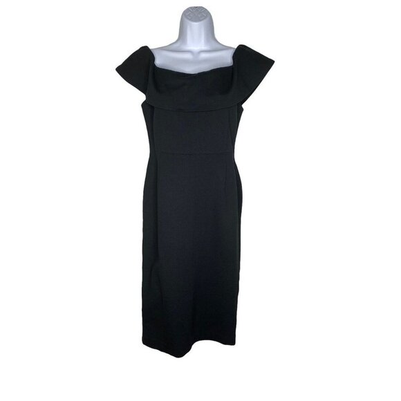 Love X Design Woman’s Black Bodycon‎ Off Shoulder Little Black Dress Size M - Picture 1 of 6